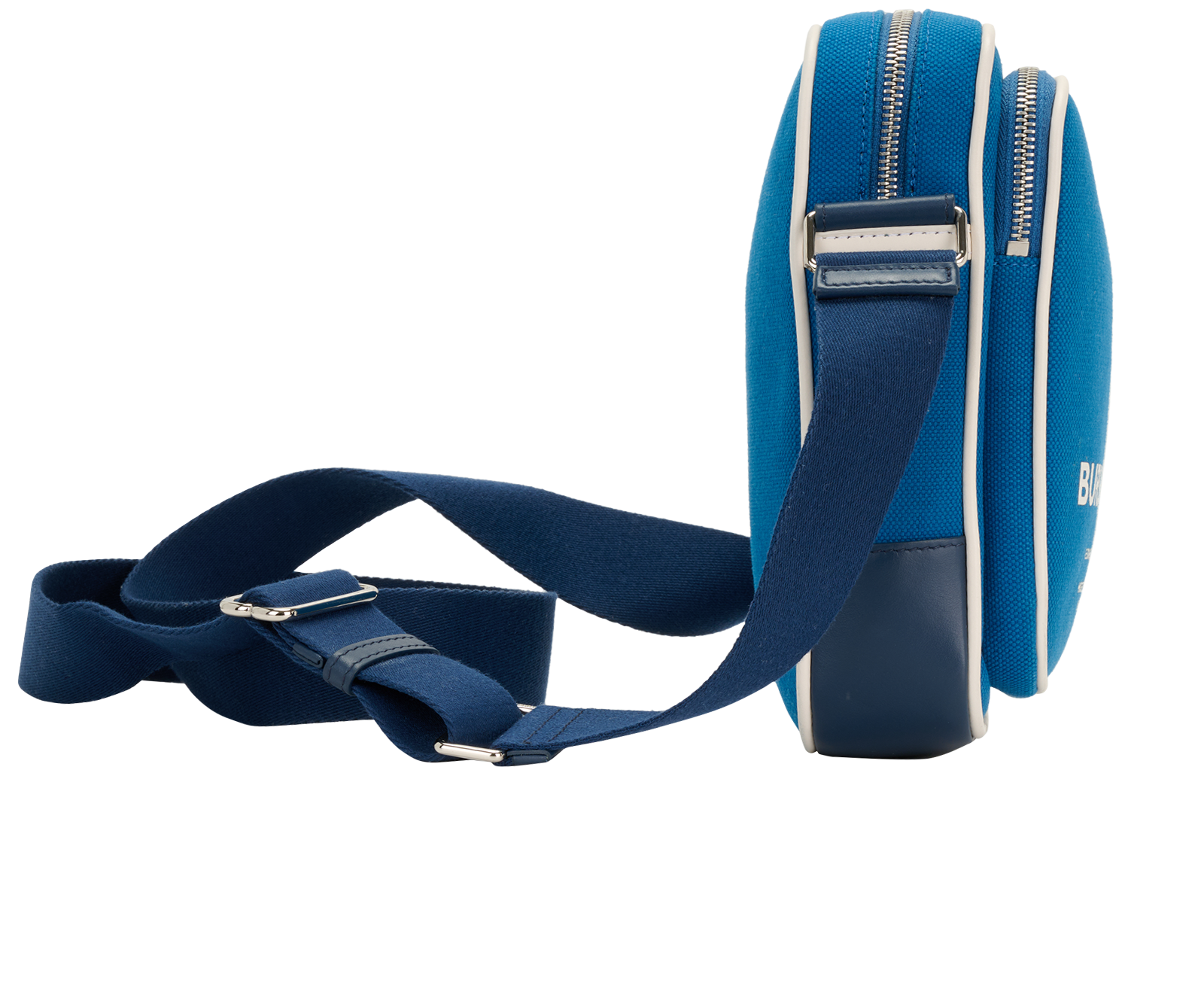 Freddie, &pound;320, Handbags, Blue, Canvas, Side view